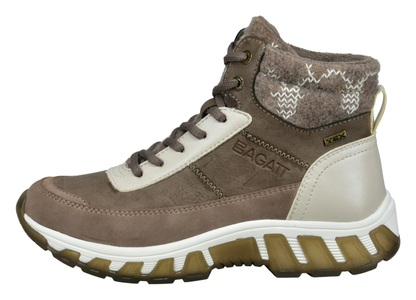 BAGATT, BAGATT Schnürboots, mit schönem Strick-Kragen, 