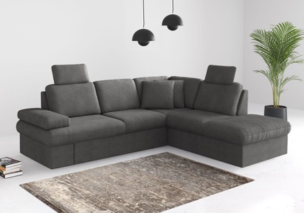 sit&more Ecksofa »Moreno«, mit Armteilverstellung,wahlweise mit Bettfunktion