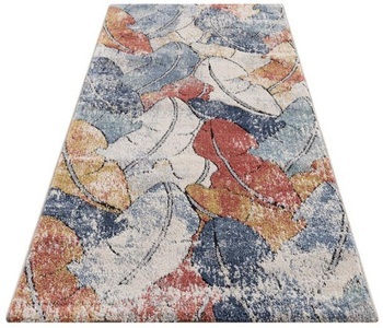 undefined, Teppich »Mista 53 Multi«, rechteckig, - mm Höhe, Carpet City Teppich »Mista 2553«, rechteckig, 9 mm Höhe, Kurzflor, Floral, Multicolor, Weich