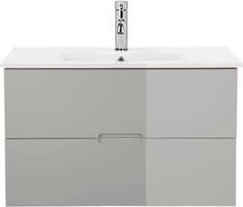ANDAS, andas Waschtisch »Lund Badezimmerschrank Unterschrank mit Becken«, Waschplatz mit Waschbecken und 2 Auszügen Breite 80 cm, welltime Waschtisch »Lund Badezimmerschrank Unterschrank mit Becken«, Waschplatz mit Waschbecken und 2 Auszügen Breite 80 cm