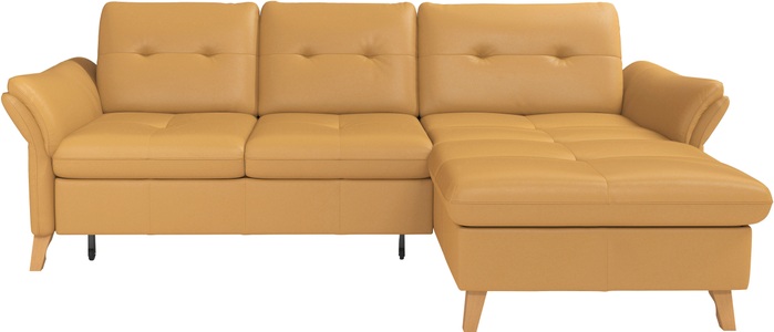 sit&more Ecksofa »Göteborg«, Sitztiefenverstellung und Federkern, wahlweise mit Bettfunktion