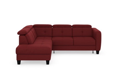sit&more Ecksofa »Bellucci«, inklusive Kopfteilverstellung und Federkern, wahlweise mit Bettfunktion und Bettkasten