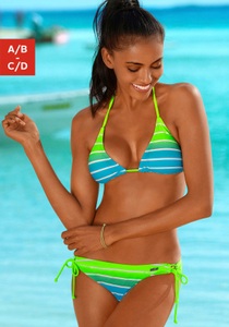 Venice Beach, Venice Beach Triangel-Bikini, Venice Beach Triangel-Bikini, mit Farbverlauf, regulierbares Top, mit herausnehmbaren Cups