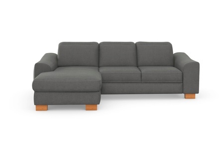 SIT&MORE, sit&more Ecksofa »Durness«, mit Federkern und hochwertigen Massivholzfüssen, wahlweise mit Kopfteilverstellung, Bettfunktion und Bettkasten oder mit Bettfunktion und Bettkasten, sit&more Ecksofa »Dundee L-Form«, mit Federkern und Massivholzfüssen, wahlweise mit Kopfteilverstellung