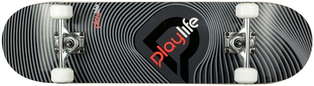 PLAYLIFE, Playlife Skateboard »Illusion Grey«, Playlife Skateboard »Illusion Grey«