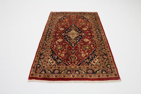 MorgenLand, morgenland Wollteppich »Keshan Teppich handgeknüpft rot«, rechteckig, 8 mm Höhe, morgenland Wollteppich »Keshan Teppich handgeknüpft rot«, rechteckig, 8 mm Höhe