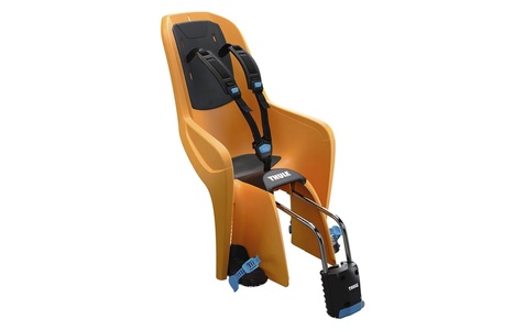 Thule, THULE Fahrradsitz RideAlong Lite 2019 zinnia, Thule Fahrradkindersitz ridealong lite , 100111 , Orange , Kunststoff , 48 cm , 3-Punkt Gurt, Reflektoren, Schnellspannhalterung, integrierte Schutzflügel, DualBeam-Federungssystem, wasserabweisendes Sitzmaterial , 006017002803