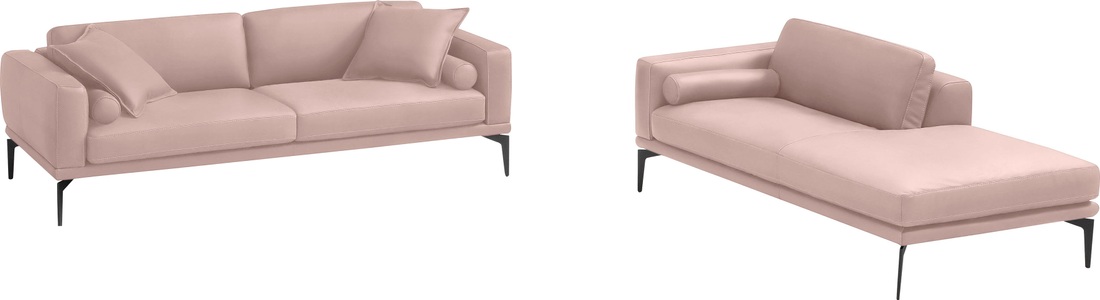 Egoitaliano, Egoitaliano Polstergarnitur »Masu«, Höhe der Rückenkissen und Sitztiefe verstellbar, 3 Rollkissen, Egoitaliano Polstergarnitur »Masu, Design trifft sensationellen Sitzkomfort«, Höhe der Rückenkissen und Sitztiefe verstellbar, 3 Rollkissen