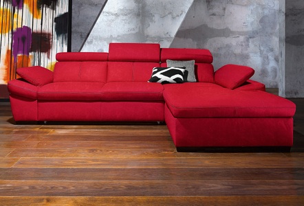 exxpo - sofa fashion, exxpo - sofa fashion Ecksofa, inklusive Kopfteil- und Armteilverstellung, wahlweise mit Bettfunktion