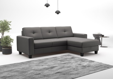 PLACES OF STYLE Ecksofa »Varese« wahlweise mit Bettfunktion und Bettkasten