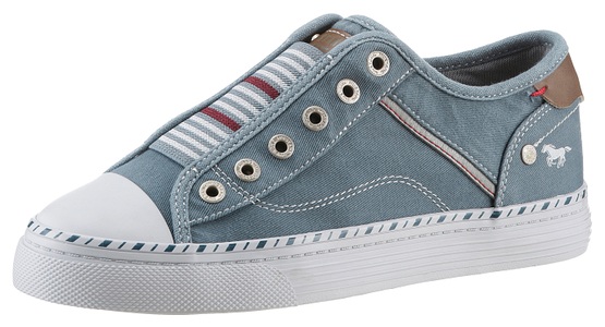 MUSTANG SHOES, Mustang Shoes Slip-On Sneaker, mit praktischem Gummizug, 
