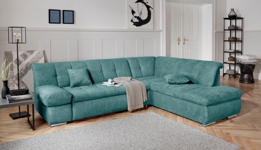 DOMO collection, DOMO collection Ecksofa, DOMO collection Ecksofa »Mona L-Form bequem und komfortabel, Breite 271cm, L-Form« wahlweise mit Bett- und Armlehnfunktion