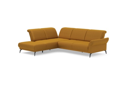INOSIGN Ecksofa »Coco«, wahlweise mit Sitztiefen, Armteil- und Kopfteilverstellungim Cord, mit Füssen 15 cm hoch