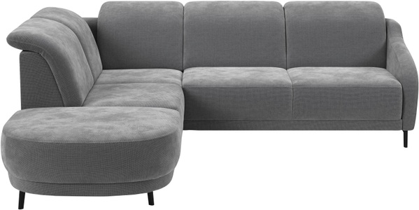 sit&more Ecksofa »Blues L-Form« wahlweise mit Klapptisch und USB