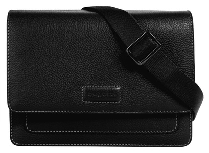 Bugatti, bugatti Umhängetasche »ELSA«, echt Leder, Elsa Schultertasche M Schwarz