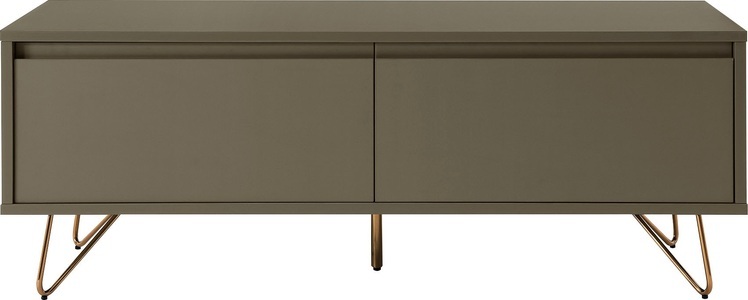 mutoni casual, Lowboard matt dunkelgrau 120x40, SalesFever Lowboard, Kommode mit Klappendämpfe, Hairpin Beinen