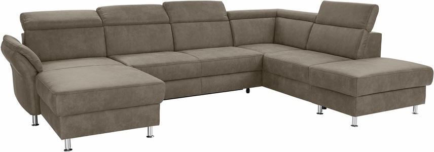 SIT&MORE, sit&more Wohnlandschaft, sit&more Wohnlandschaft »Avignon U-Form« wahlweise mit Bettfunktion und Stauraum, inklusive Kopfteilverstellung