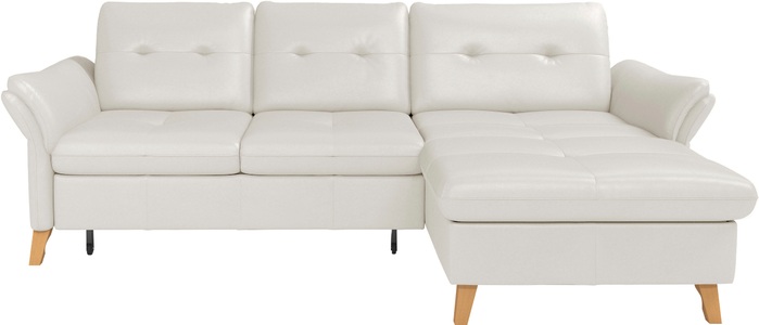 sit&more Ecksofa »Göteborg«, Sitztiefenverstellung und Federkern, wahlweise mit Bettfunktion
