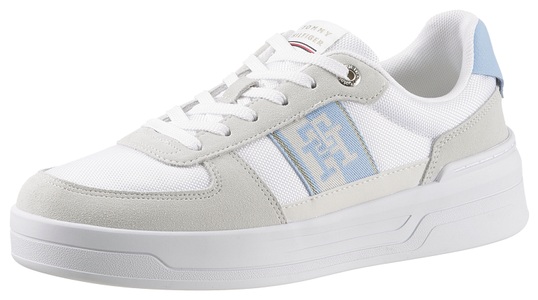 Tommy Hilfiger, Tommy Hilfiger Plateausneaker »BASKET SNEAKER WITH WEBBING«, mit seitlichem Logo, 