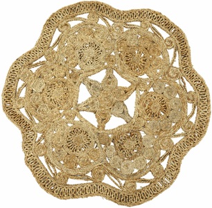 carpetfine, carpetfine Sisalteppich »Juteteppich Paul«, rund, natürliches Pflanzenmaterial von Hand gewebt, Boho Style, carpetfine Sisalteppich »Juteteppich Paul«, rund, 13 mm Höhe, natürliches Pflanzenmaterial von Hand gewebt, Boho Style
