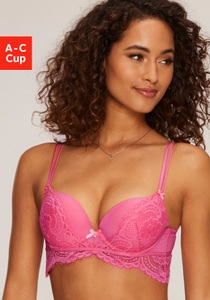 LASCANA Push-up-BH »Valentina«, mit extravaganten Spitzendetails, Dessous