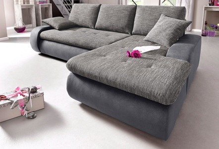 TRENDMANUFAKTUR, TRENDMANUFAKTUR Ecksofa, wahlweise XL oder XXL, TRENDMANUFAKTUR Ecksofa »Indie, L-Form«, wahlweise XL oder XXL