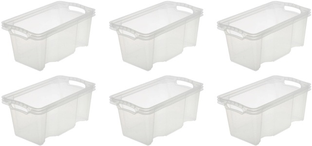 keeeper, keeeper Aufbewahrungsbox »franz«, (Set, 6 St.), 6,5 Liter, keeeper Organizer »franz«, (Set, 6 St.), Aufbewahrungsbox, 6,5 Liter, hochwertiger Kunststoff