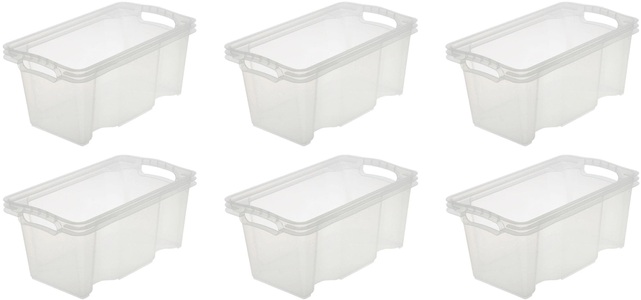 keeeper, keeeper Aufbewahrungsbox »franz«, (Set, 6 St.), 6,5 Liter, keeeper Organizer »franz«, (Set, 6 St.), Aufbewahrungsbox, 6,5 Liter, hochwertiger Kunststoff