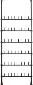 Wenko, Wenko - Teleskop-System Herkules Shoes Schwarz, Ausziehregal für 48 Paar Schuhe, WENKO Schuhregal »Modell Herkules Shoes«, Teleskopregal für 48 Paar Schuhe, zum Klemmen ohne Bohren, verstellbar