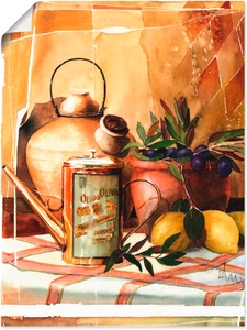 Artland, Artland Wandbild »Olivenöl«, Artland Leinwandbild »Olivenöl«, Arrangements, (1 St.), auf Keilrahmen gespannt