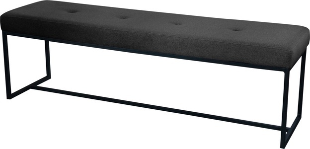 HOME AFFAIRE, Home affaire Sitzbank »Celine«, Breite 90 oder 150 cm, mit schwarzen Metallbeinen, 