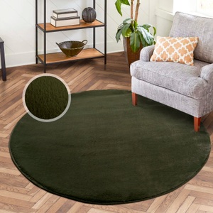 Carpet City, Carpet City Hochflor-Teppich »TOPIA400«, rund, besonders weich und kuschelig durch Polyester, Uni-Farben, Carpet City Hochflor-Teppich »TOPIA400«, rund, 21 mm Höhe, besonders weich und kuschelig durch Polyester, Uni-Farben