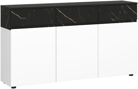 INOSIGN Sideboard »MODESTO«, grifflos, mit 3 Schubladen, 3 Türen und 6 Fächer, Breite 150 cm