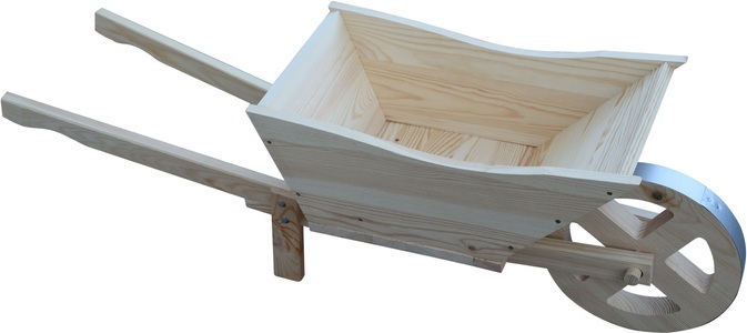 PROMADINO, promadino Pflanzkübel »Pflanzkarre«, promadino Pflanzkübel »Pflanzkarre«, BxTxH: 113x32x40 cm