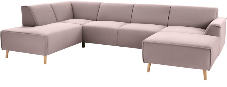 ANDAS, andas Wohnlandschaft »Janek«, mit Federkern und Keder in scandinavischem Design, 