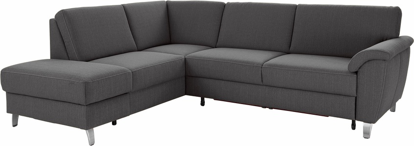 SIT&MORE, sit&more Ecksofa, sit&more Ecksofa »Texel L-Form«, mit Federkern, wahlweise mit Bettfunktion und Bettkasten