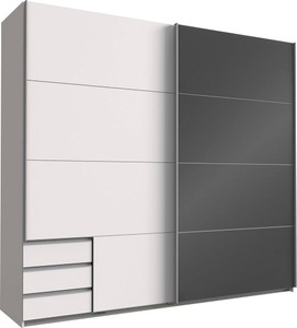 Wimex, Wimex Schwebetürenschrank »Valencia«, Wimex Schwebetürenschrank »Valencia«, mit Glaselementen und Schubkästen