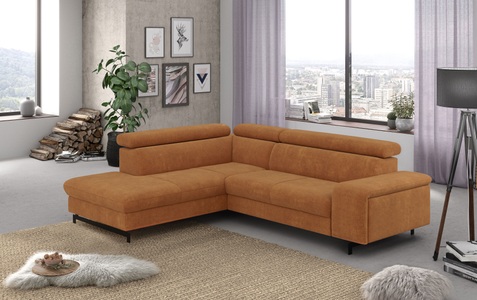 COTTA Ecksofa »Emma L-Form«, mit Kopfteilverstellung, wahlweise mit Bettfunktion & Bettkasten
