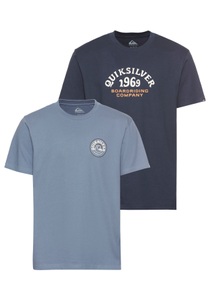 Quiksilver T-Shirt »DISCOCHECK SHORT SLEEVE TEE PACK YM«, (Packung, 2 tlg., 2er-Pack)