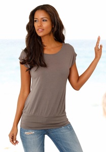 Lascana, LASCANA Longshirt, LASCANA Longshirt, mit breitem Bund