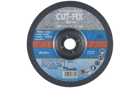 kwb, kwb Schruppscheibe Metall 180mm ? 6.0mm, kwb Schruppscheibe CUT-FIX, Metall Ø 180 x 6.0 mm