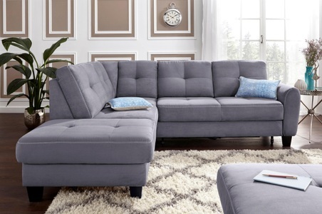 SIT&MORE, sit&more Ecksofa, sit&more Ecksofa »Varese L-Form«, mit Federkern, wahlweise mit Bettfunktion und Stauraum