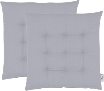 Tom Tailor, Sitzkissen, »Dove«, TOM TAILOR, TOM TAILOR HOME Sitzkissen »Dove«, TOM TAILOR unifarbenes, abgestepptes Sitzkisssen DOVE, 2er Pack