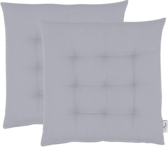 Tom Tailor, Sitzkissen, »Dove«, TOM TAILOR, TOM TAILOR HOME Sitzkissen »Dove«, TOM TAILOR unifarbenes, abgestepptes Sitzkisssen DOVE, 2er Pack