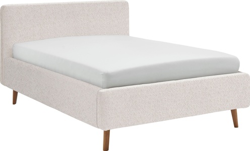 Novel, Novel - Bett MATTIS_8096 - cremeweiss - Textil - 140x200, Novel - Bett MATTIS_8096 - cremeweiss - Textil - 140x200