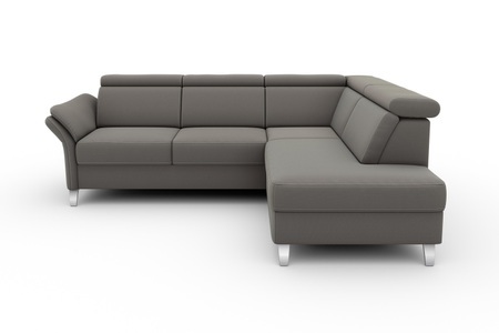 SIT&MORE, sit&more Ecksofa, sit&more Ecksofa »Vincenzo L-Form«, inklusive Kopfteilverstellung, wahlweise mit Bettfunktion, Bettkasten