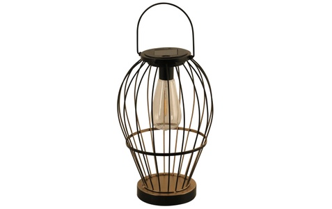 undefined, LED Laterne »SOLAR Laterne Carlow«, Luxform Laterne Solar Carlow, Schwarz