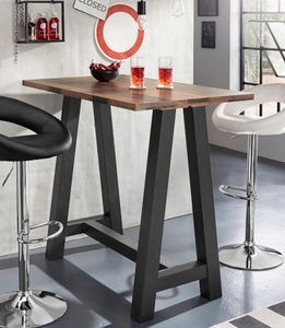 undefined, Bartisch, Gestell in A-Form (Breite 120 oder 140 cm), Mäusbacher Bartisch, Gestell in A-Form (Breite 120, 140 oder 160 cm)