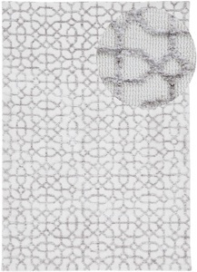 carpetfine, carpetfine Teppich »Holly 3«, rechteckig, 7 mm Höhe, handgetuftet, geometrisches Design, Hoch-Tief Effekt, carpetfine Teppich »Holly 3«, rechteckig, 12 mm Höhe, geometrisches Design, Hoch-Tief Struktur, Wohnzimmer