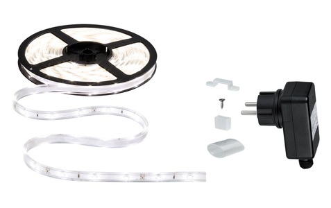 Paulmann, Paulmann WaterLED 70418 LED-Streifen-Komplettset EEK: LED (A++ - E) mit Stecker 12 V 500 cm Neutral-Weiß, 